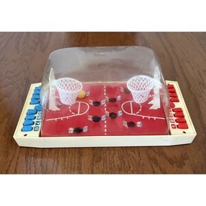 Basketball Shooting Tabletop Dome Game 1979 Blue Box Toys Vintage Working